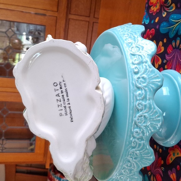 Ceramic Rabbit & Cabbage Pitcher Made in Italy "Pizzato" - Picture 2 of 4